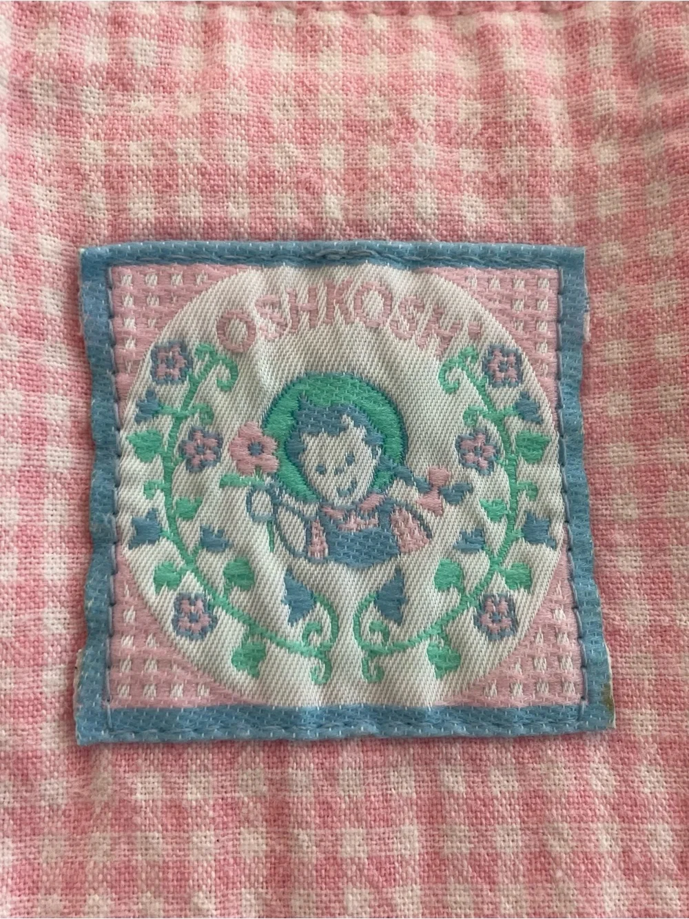 VTG)OshKosh B’gosh Made in USA Pink Striped Shortalls Girl’s Size 3T